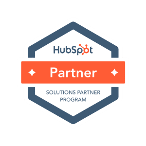 SVG_partner-badge-color-1200x1187-f801988 HubSpot Partner, Solutions Partner Program logo.